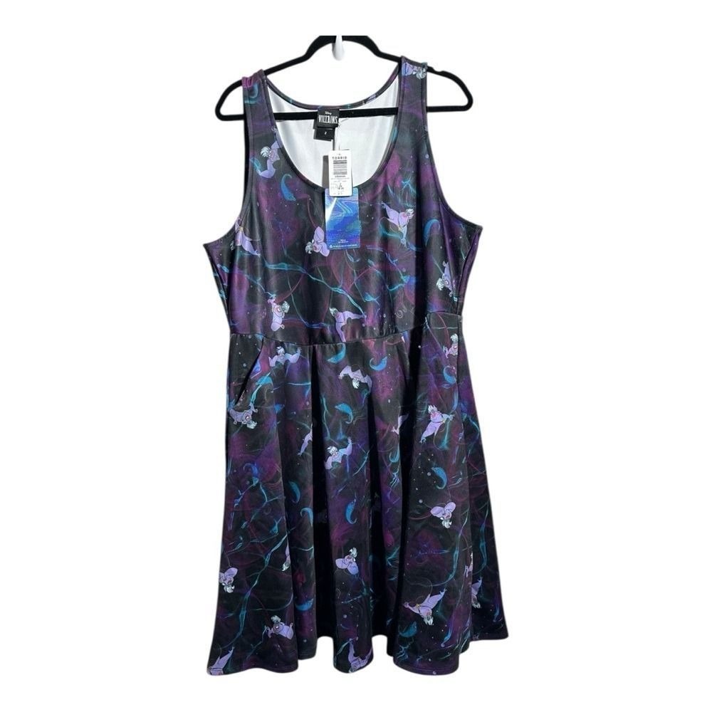 NWT TORRID X DISNEY VILLAINS Ursula Dress - size‎ 2 (18/20) see description